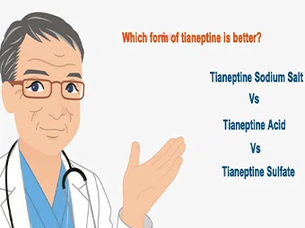 تیانپتین اسید در مقابل تیانپتین سدیم در مقابل تیانپتین سولفات